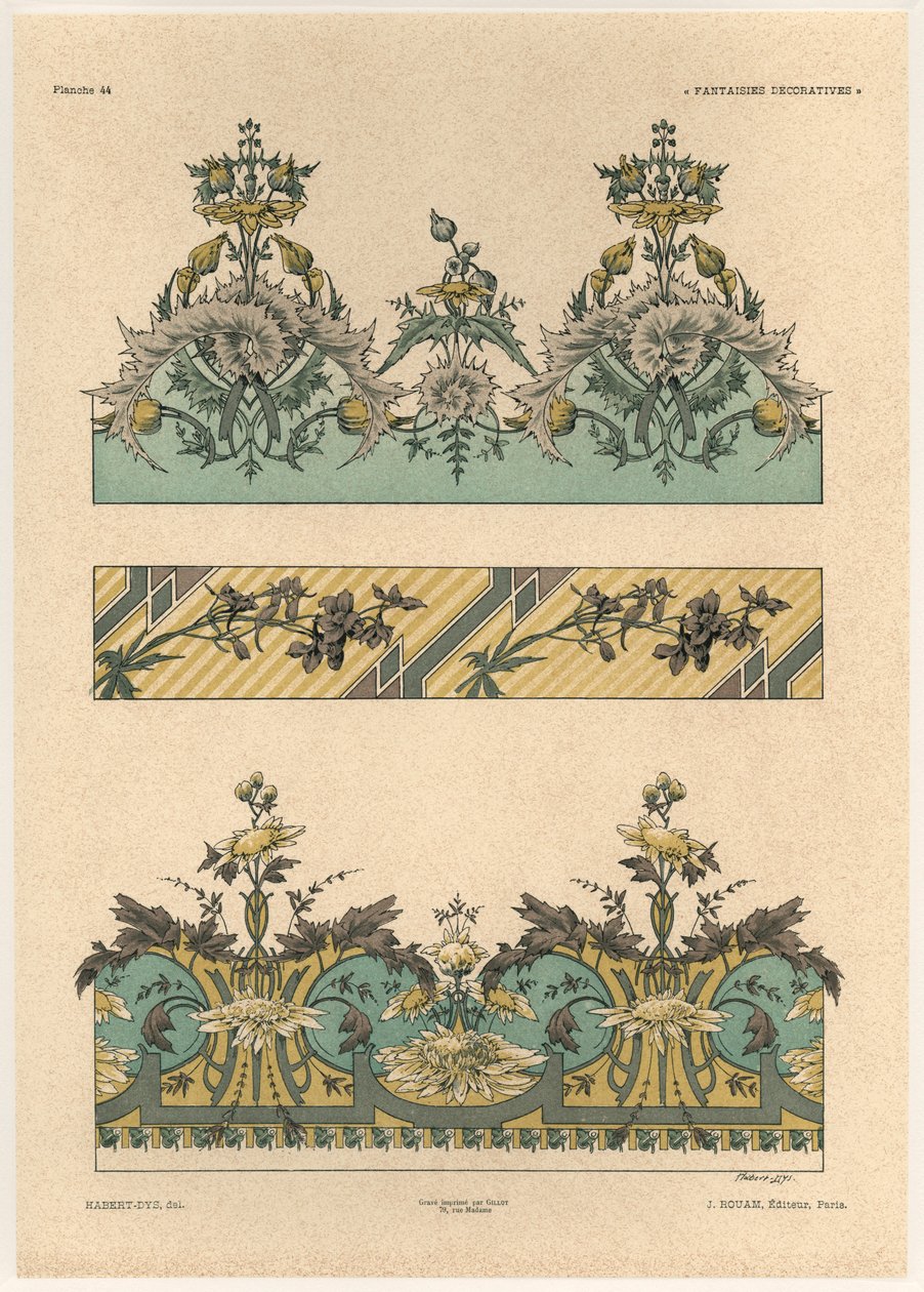 Blomstermønstre, plate 44 fra 