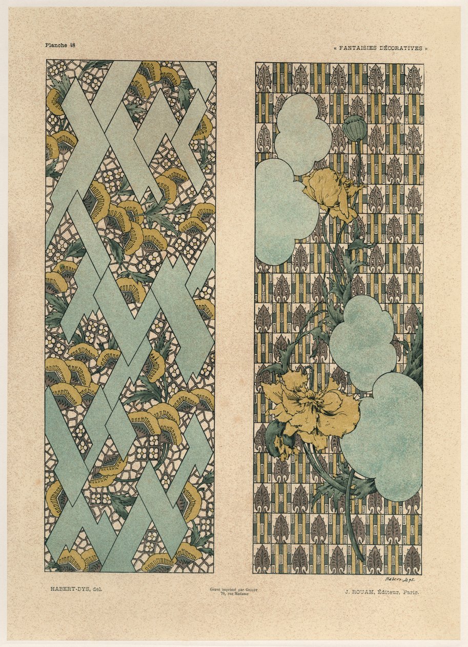 Blomstermønstre, plate 48 fra 