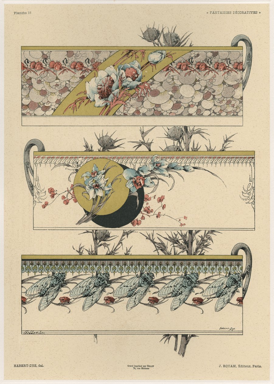 Blomster og fluer, plate 11 fra 