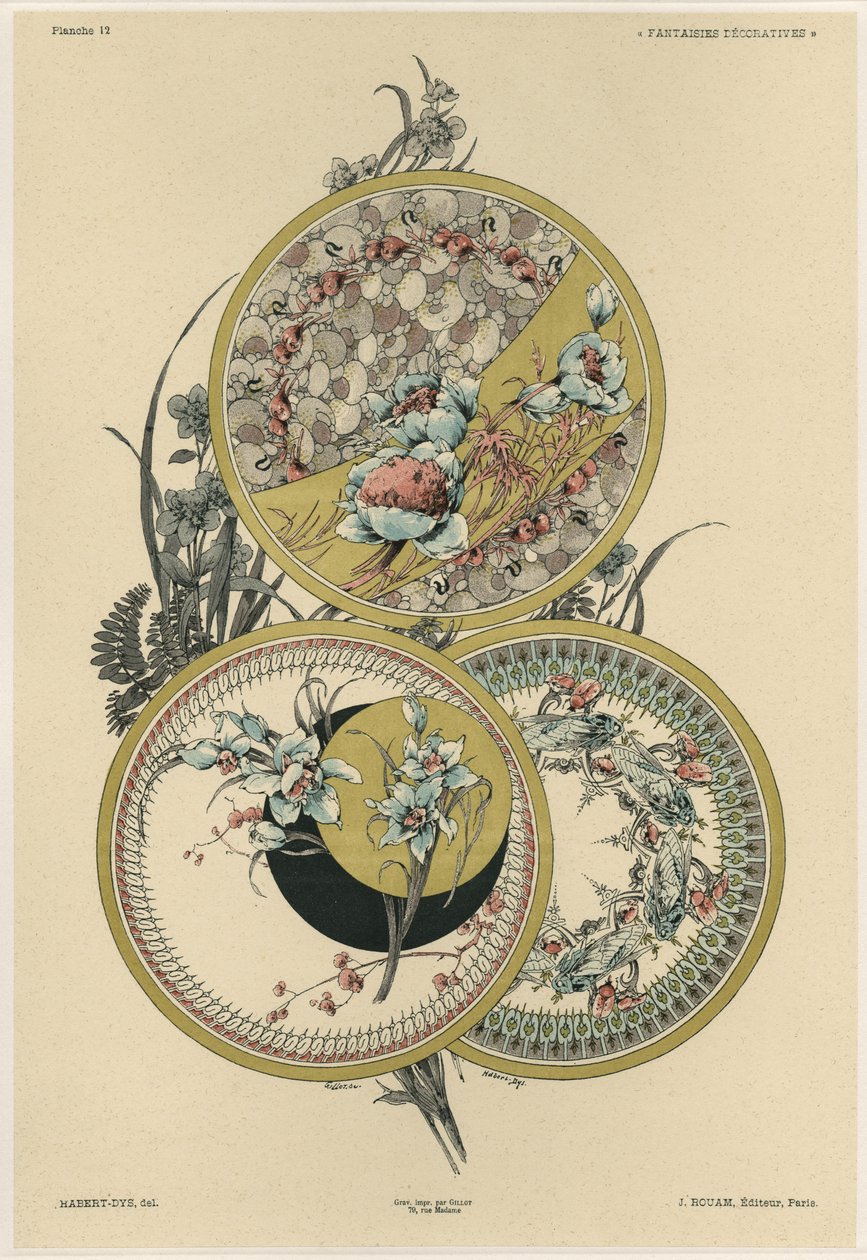 Blomster og fluer, plate 12 fra 