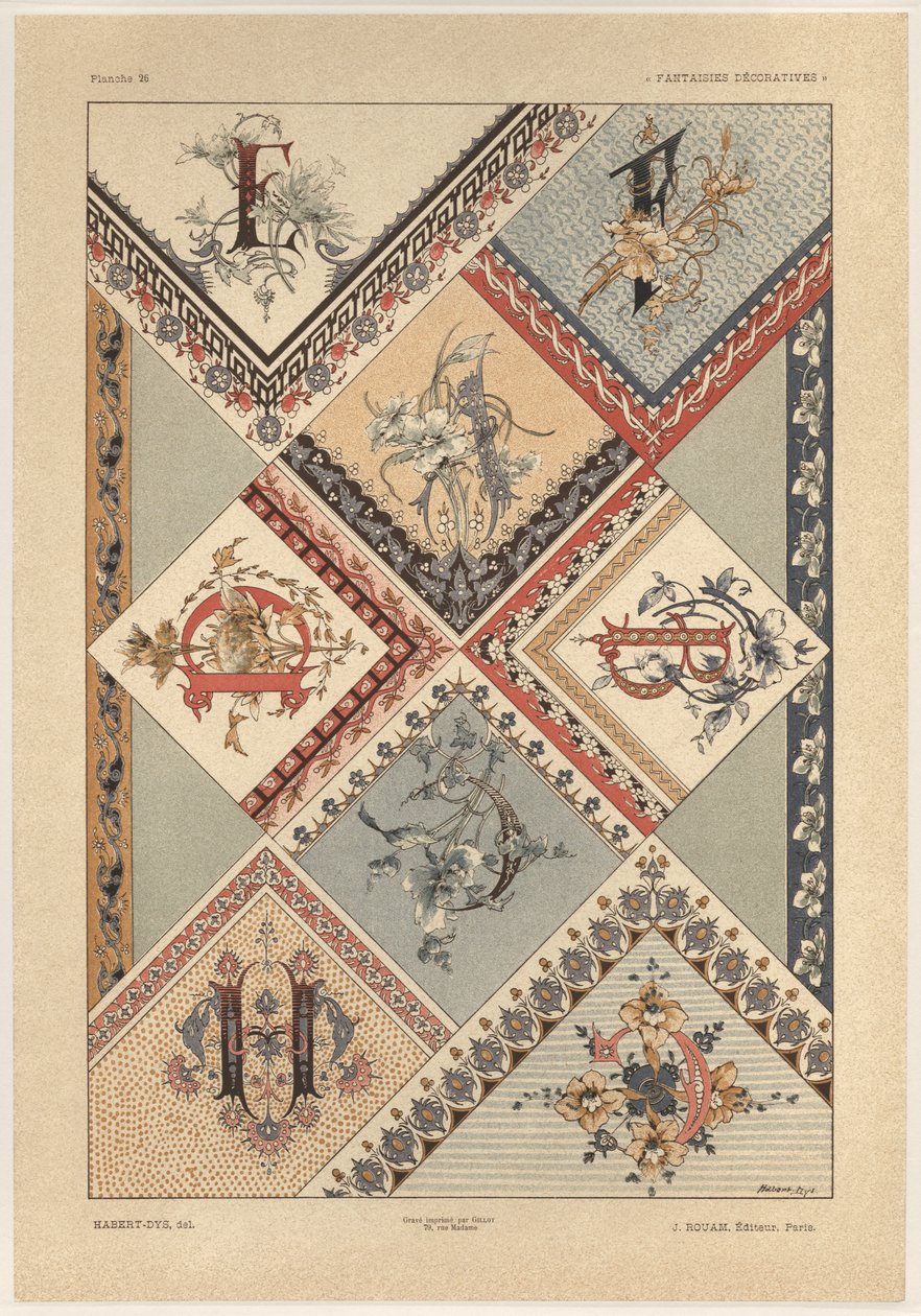 Bokstaver, plate 26 fra 