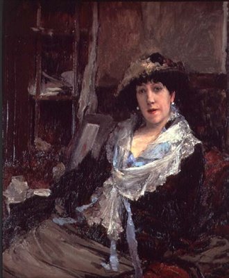 Portrett av Madame Jeanne Samary (olje på lerret) av Jules Bastien Lepage