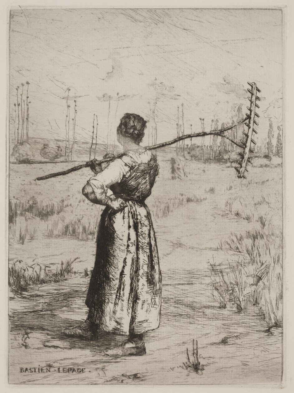 Retur fra feltene (Retour des Champs) av Jules Bastien Lepage
