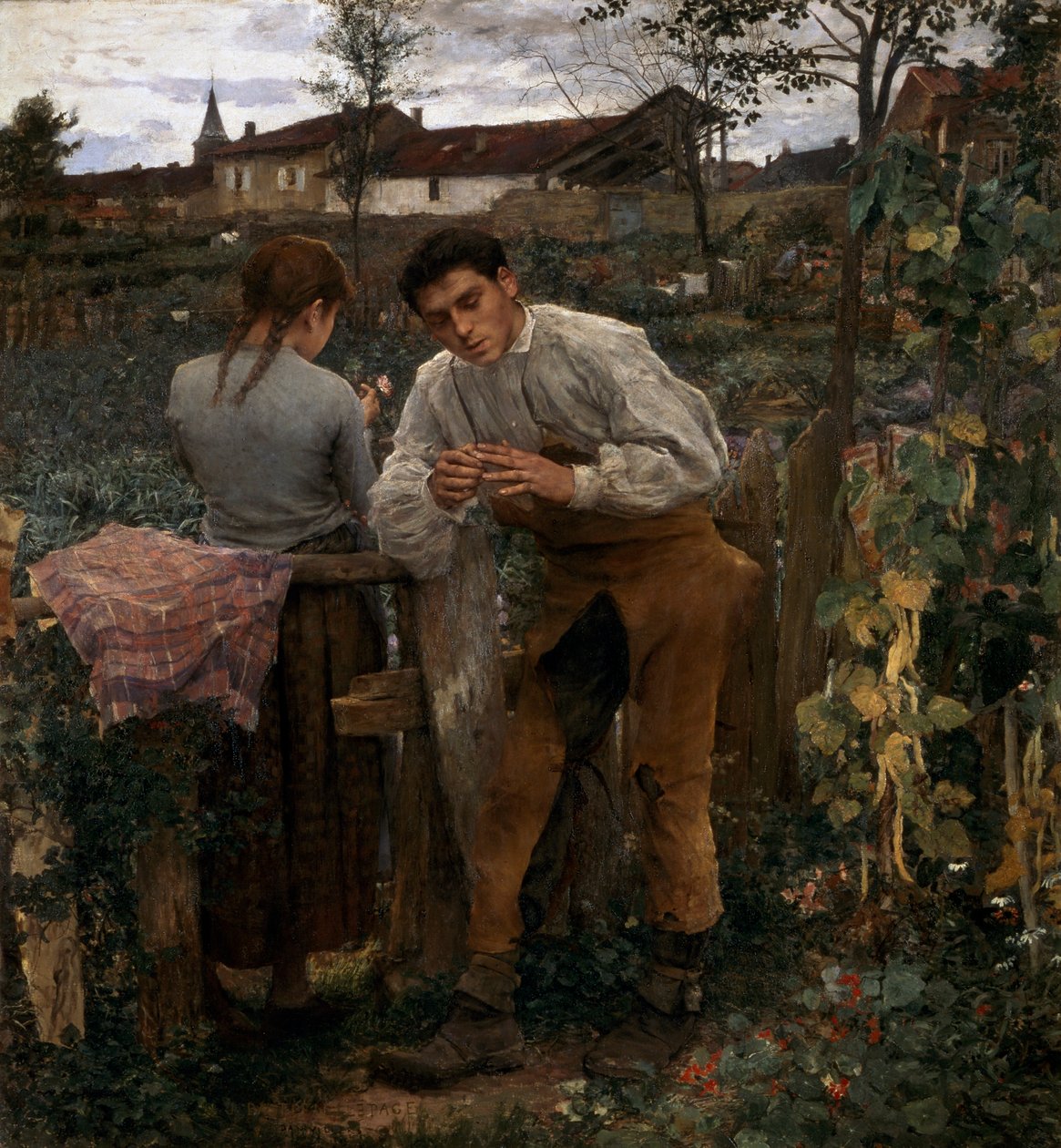 Rural Love, 1882 av Jules Bastien Lepage