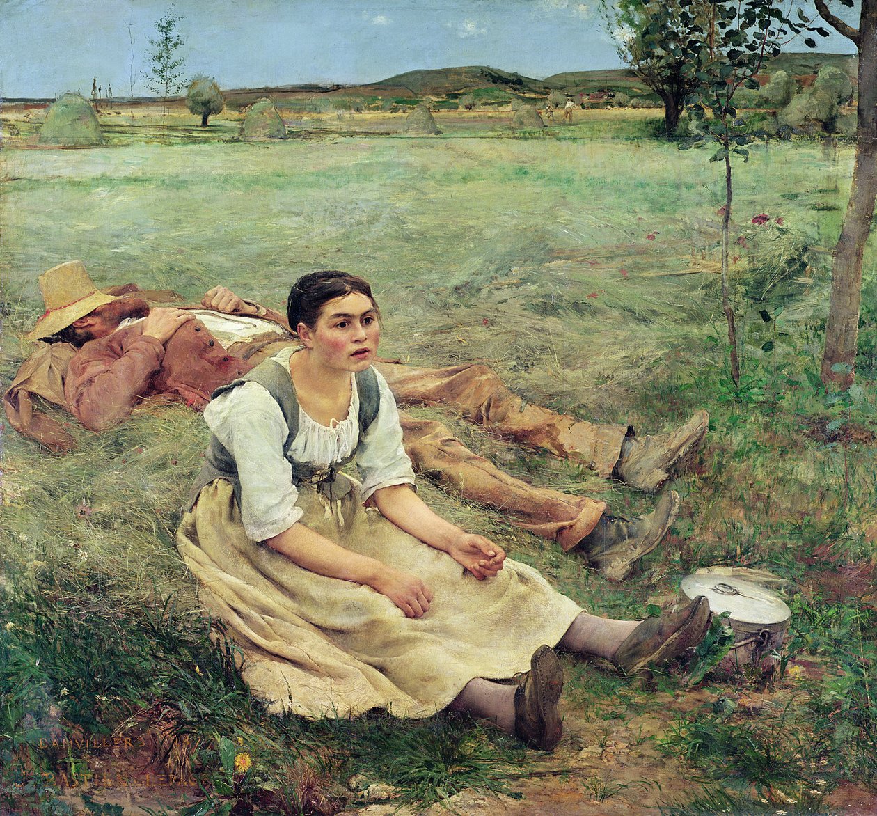 The Haymakers, 1877 av Jules Bastien Lepage