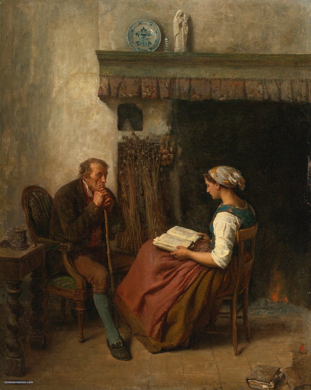 Jules Breton, 1865 - Reading av Jules Breton