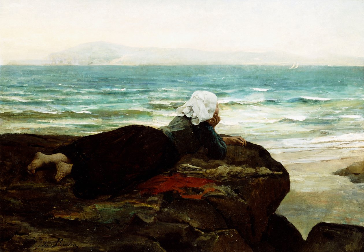 Ser ut mot havet, av Jules Breton