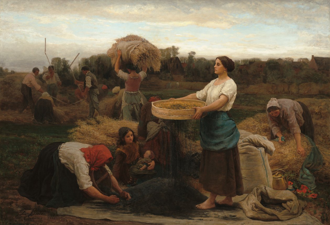 Colza (høste raps) av Jules Breton