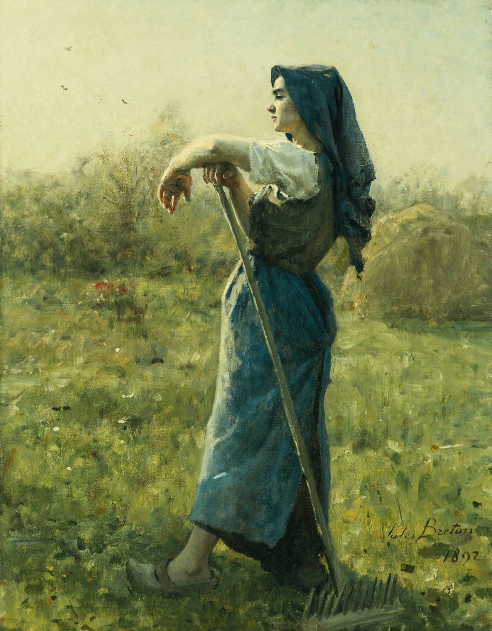 Høstmaskinen, 1892 av Jules Breton