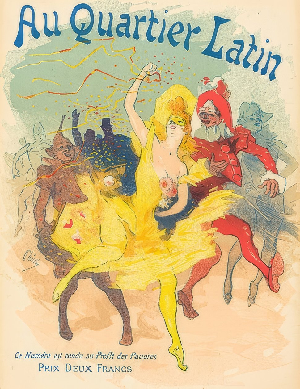 I Latinerkvarteret. 1894 av Jules Cheret