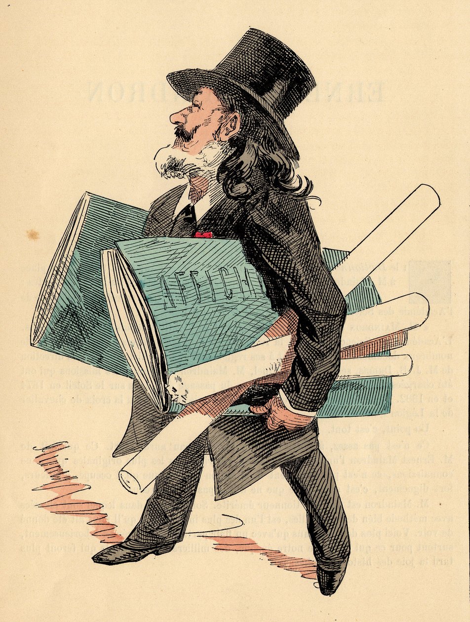 Omslag til The Men of Today, nummer 299 - Maindron Ernest (1838-1907) (gravering) av Jules Cheret