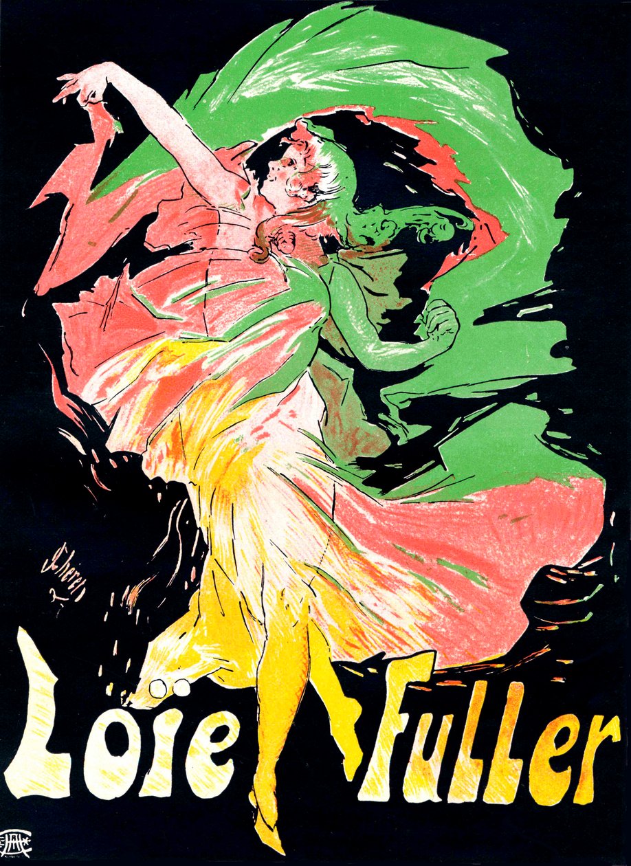 Loïe Fuller-plakat, 1897. av Jules Cheret