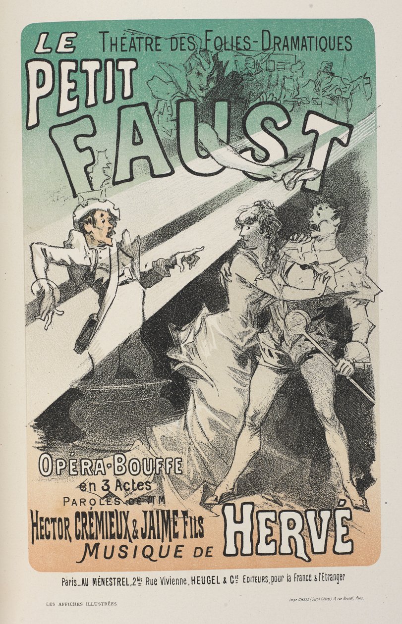 Plakat for Le Petit Faust, fra 