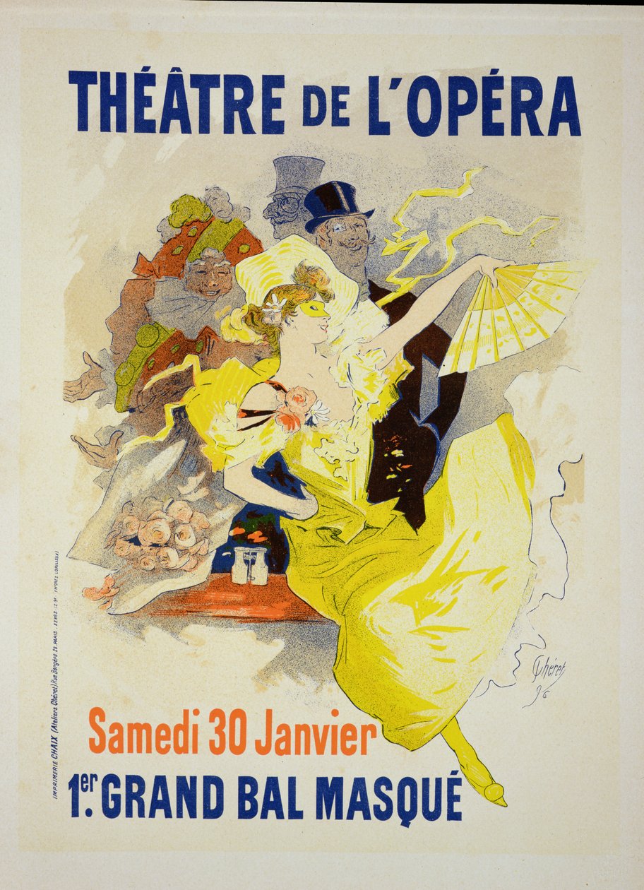 Reproduksjon av en plakat som annonserer den første 