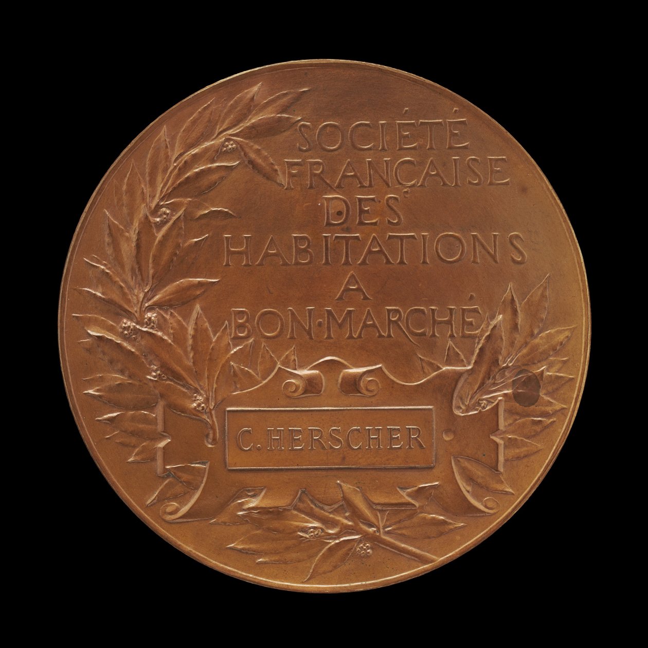 French Society for Affordable Housing [revers], 1891. av Jules Clement Chaplain