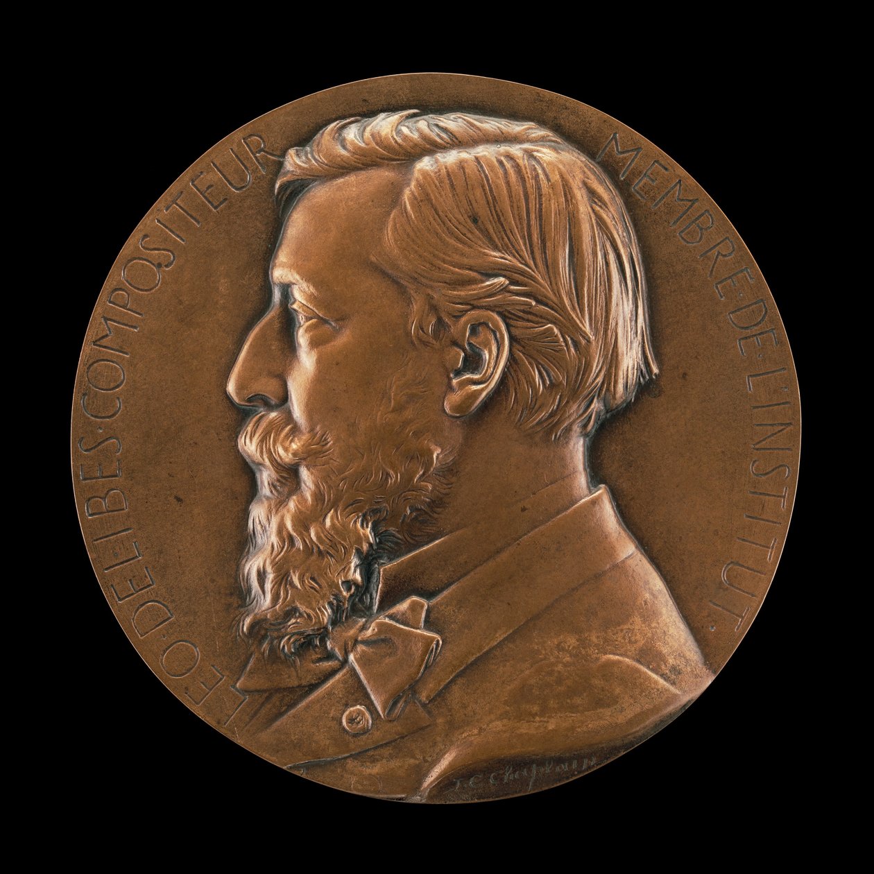 Leo Delibes, 1836-1891, komponist, ca. 1870. av Jules Clement Chaplain