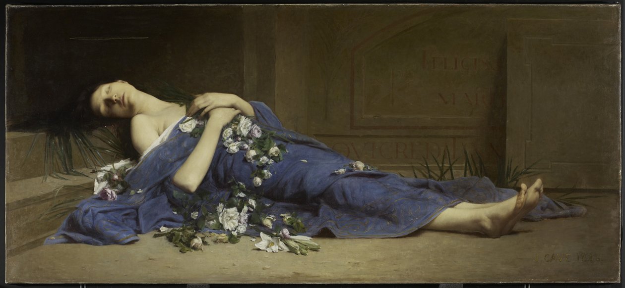 Martyr i katakombene av Jules Cyrille Cave