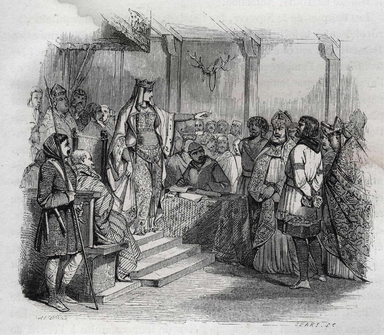 Ermengarde de Hesbaye (778-818) (Hermengarde of Hesbaye) had Bernard d