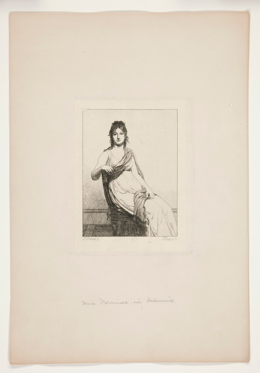 Mme Verninac, n?e Delacroix av Jules David
