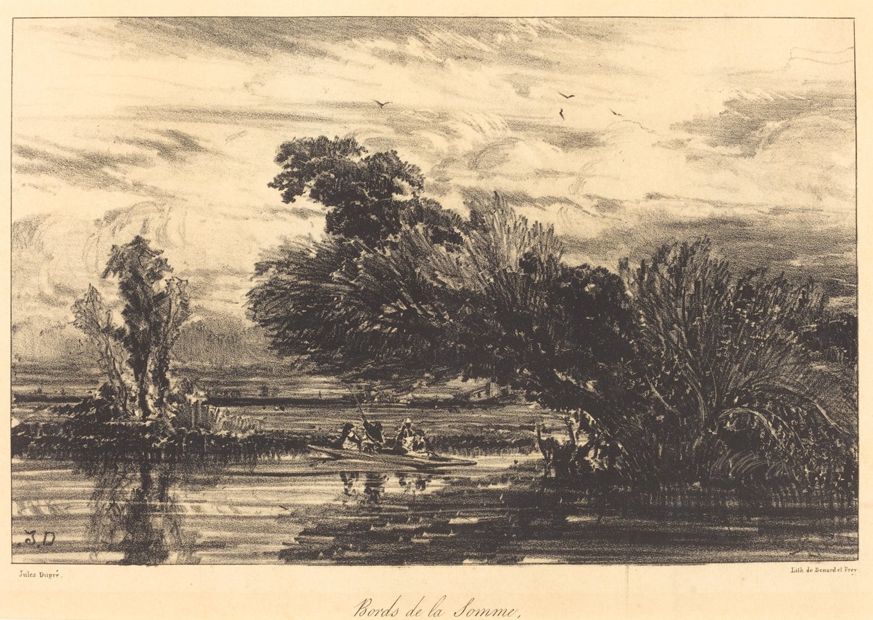 Bank of the Somme av Jules Dupré