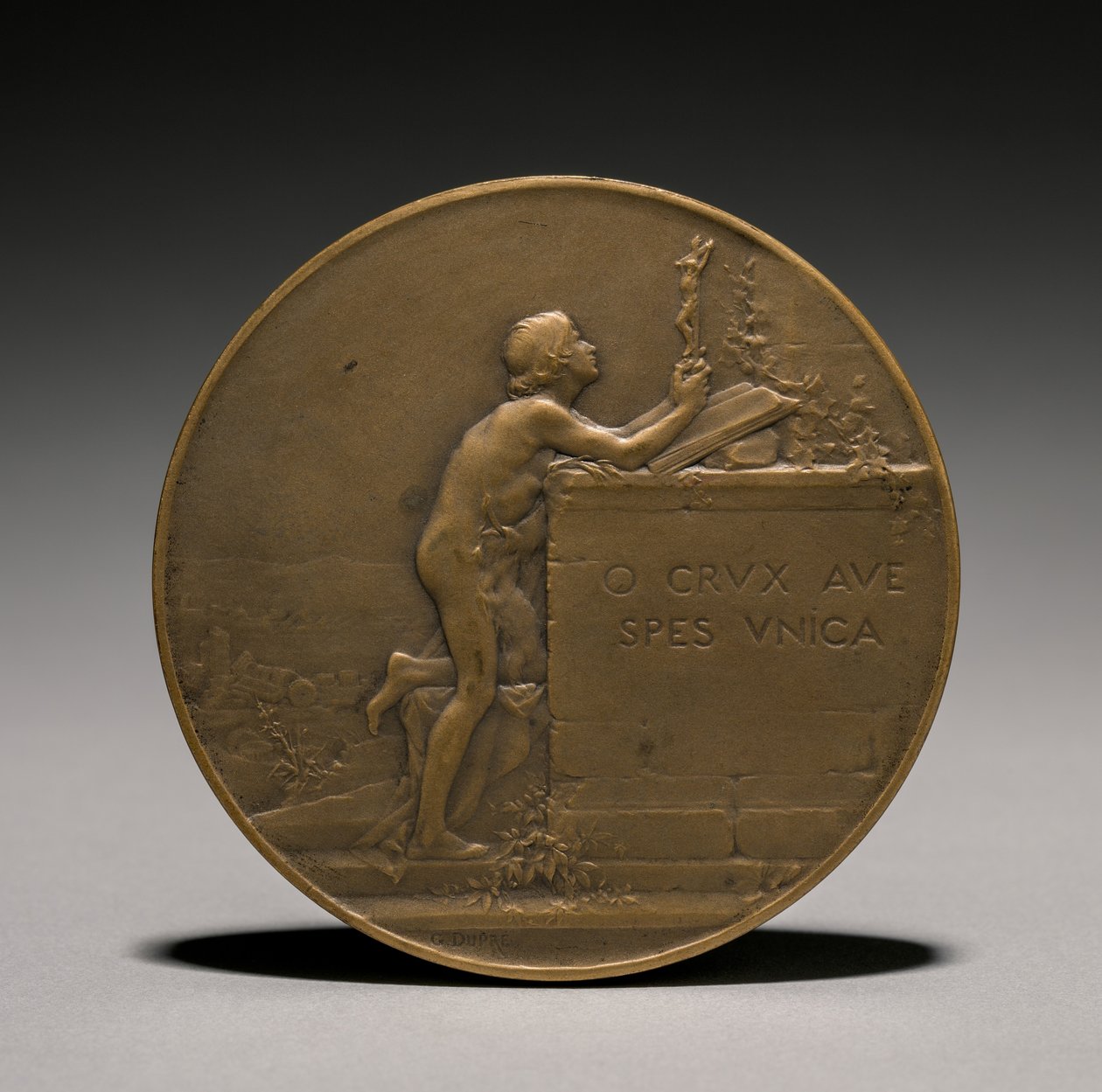 Medalje bakside, 1800-tallet. av Jules Dupré