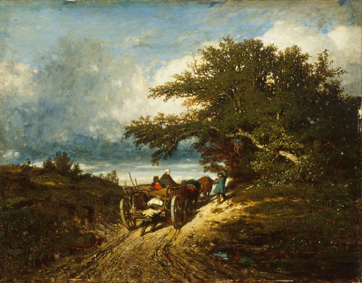 På veien, 1856 av Jules Dupré