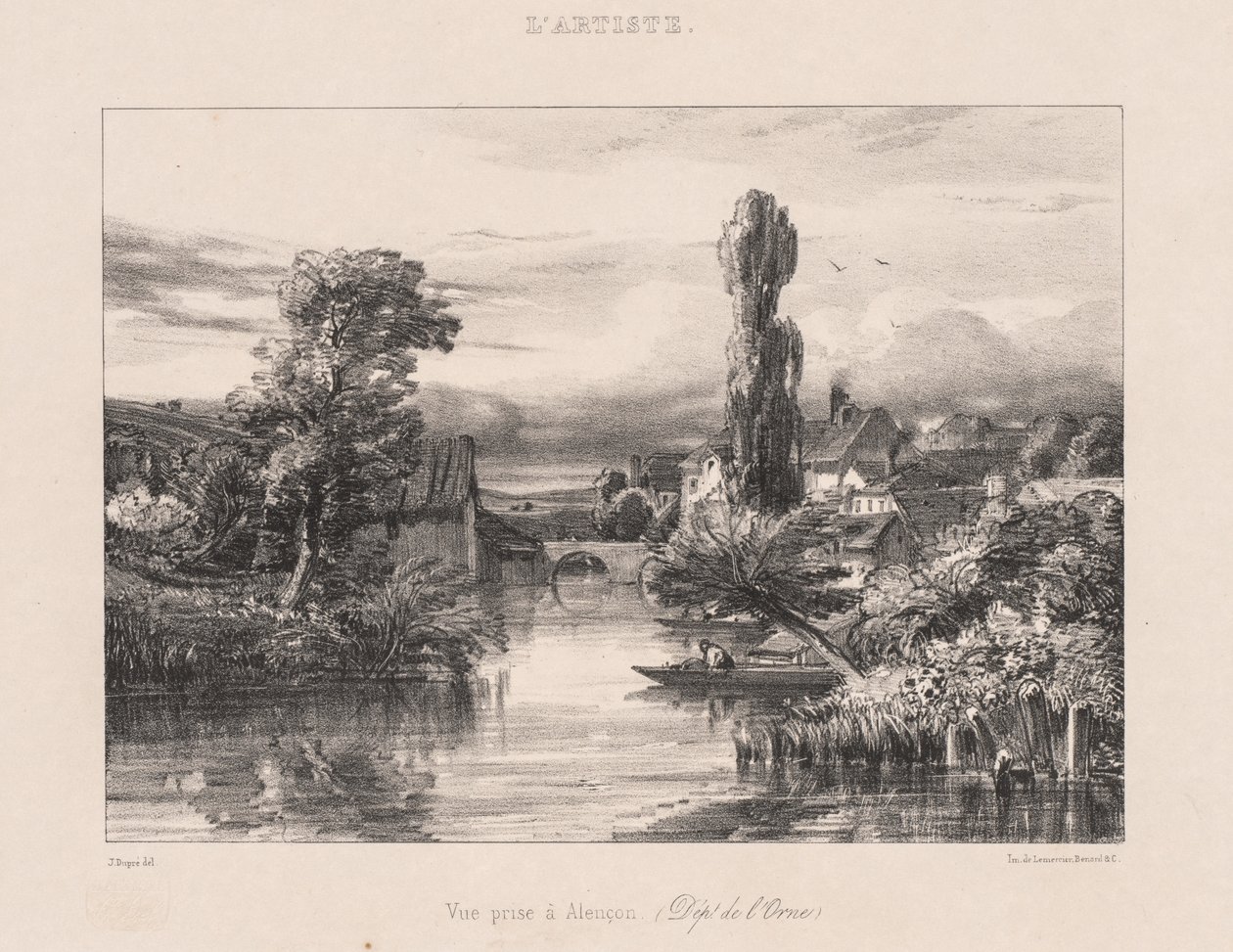 Utsikt tatt ved Alençon Utsikt tatt ved Alençon, 1839. av Jules Dupré