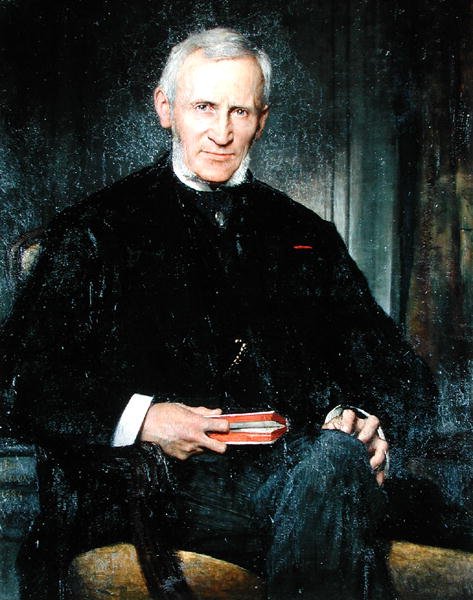 Portrett av Francois Regnier de la Briere (1807-85) 1884 av Jules Elie Delaunay