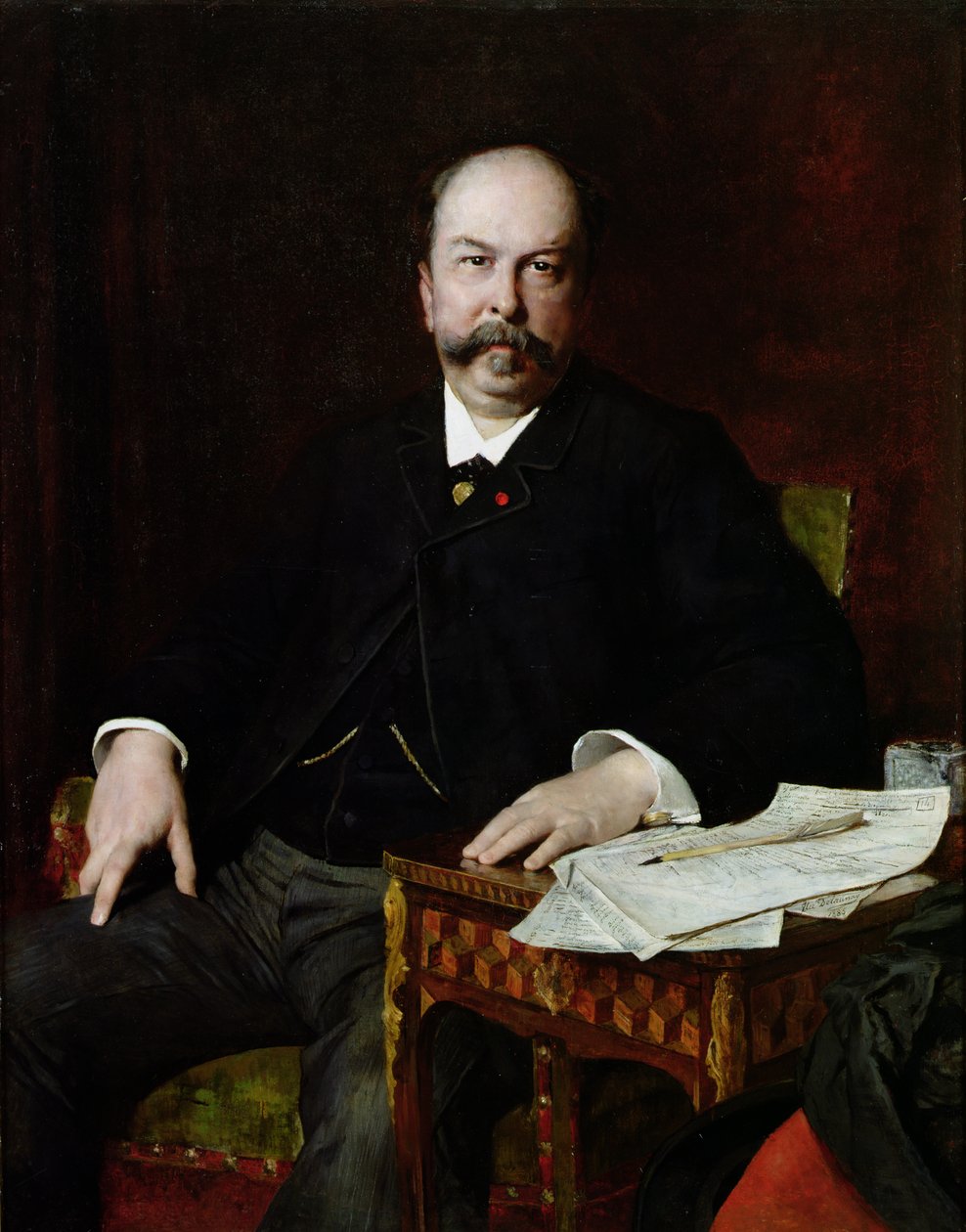Portrett av Henri Meilhac (1831-97) av Jules Elie Delaunay