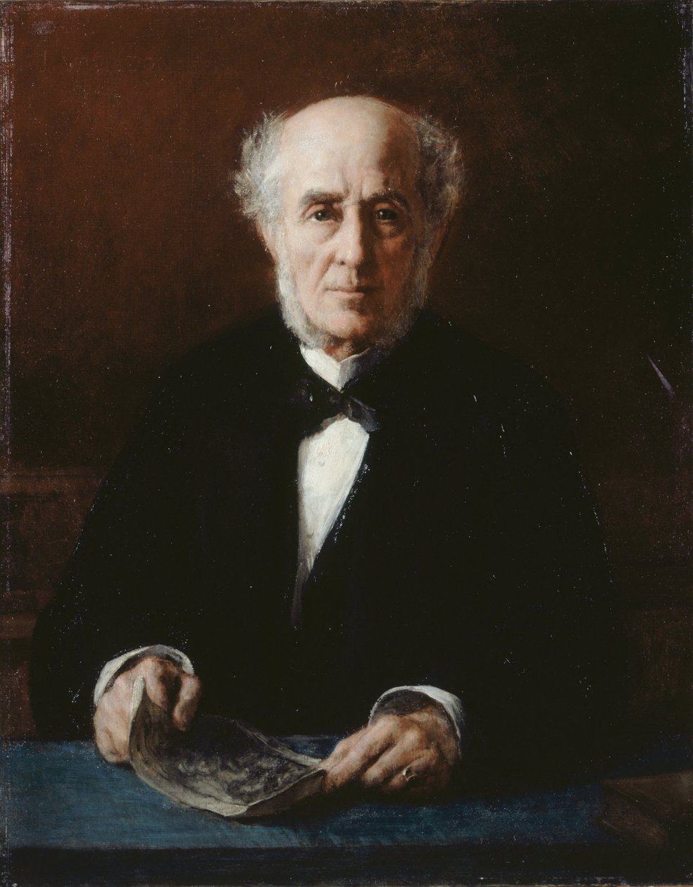 Portrett av forfatteren Étienne Arago 1802-1892, 1882. av Jules Emmanuel Valadon