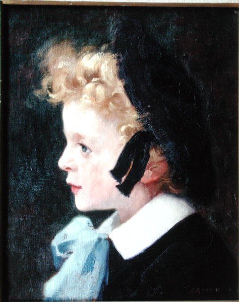 Portrett av Marcel Renoux, sønn av maleren av Jules Ernest Renoux