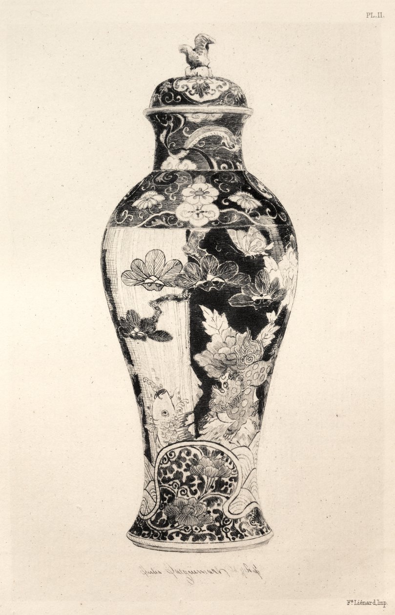 Historien om den keramiske kunsten: En beskrivende og filosofisk studie av keramikken ... Plate III, 1877. av Jules Ferdinand Jacquemart