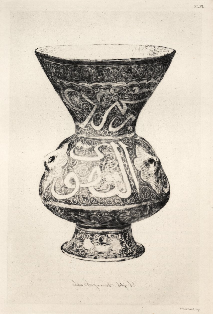 Historien om den keramiske kunsten: En beskrivende og filosofisk studie av keramikken ... Plate VII, 1877 av Jules Ferdinand Jacquemart