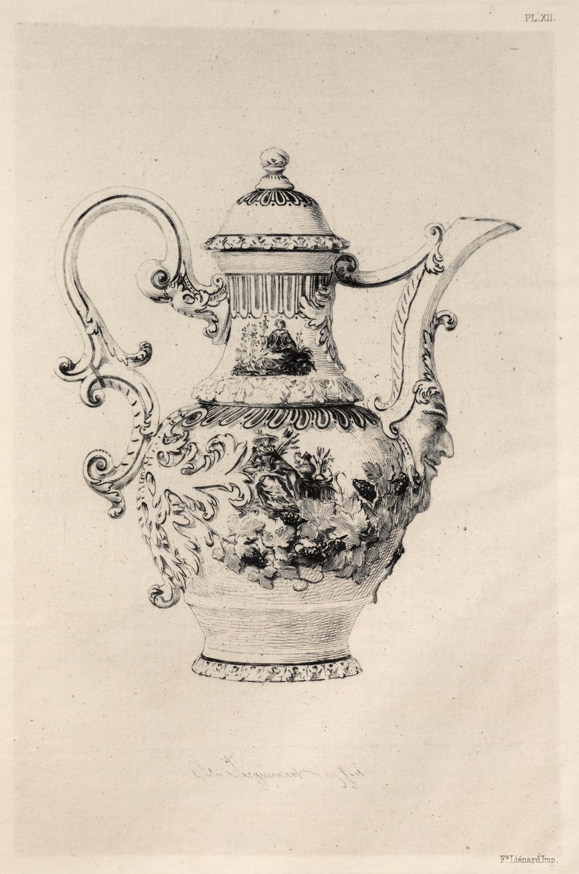History of the Ceramic Art: A Descriptive and Philosophical Study of the PotteryPlate XII, 1877. av Jules Ferdinand Jacquemart