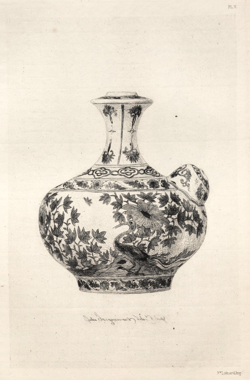 Historien om den keramiske kunsten: En beskrivende og filosofisk studie av keramikken ... Plate VI, 1877. av Jules Ferdinand Jacquemart