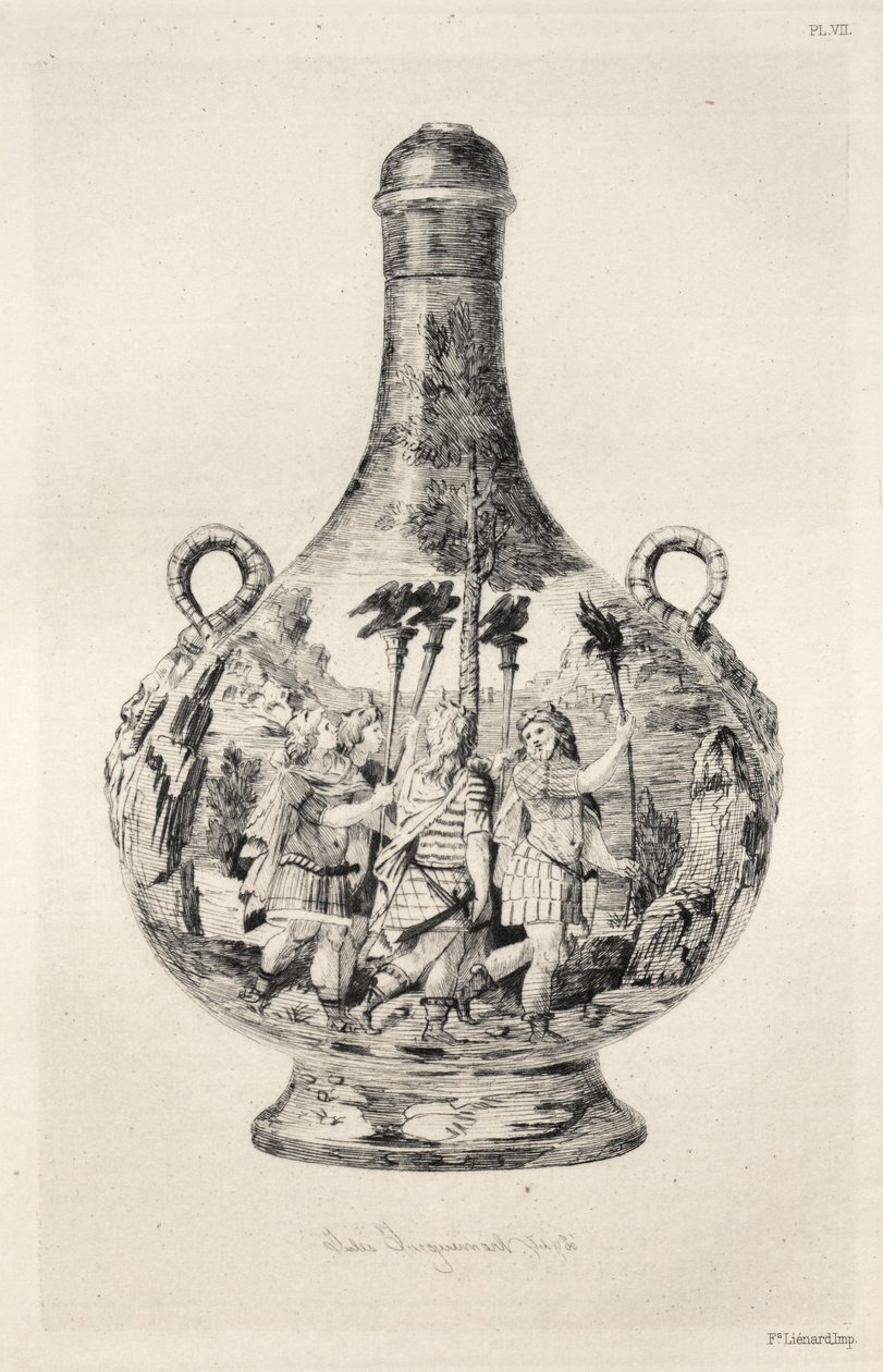 Historien om den keramiske kunsten: En beskrivende og filosofisk studie av keramikken ... Plate VIII, 187 av Jules Ferdinand Jacquemart