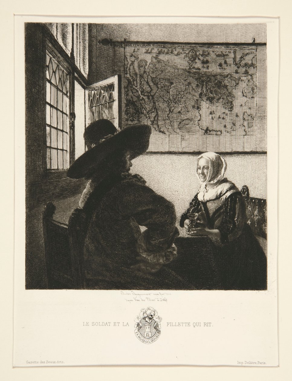 Soldaten og den leende jenta av Jules Ferdinand Jacquemart