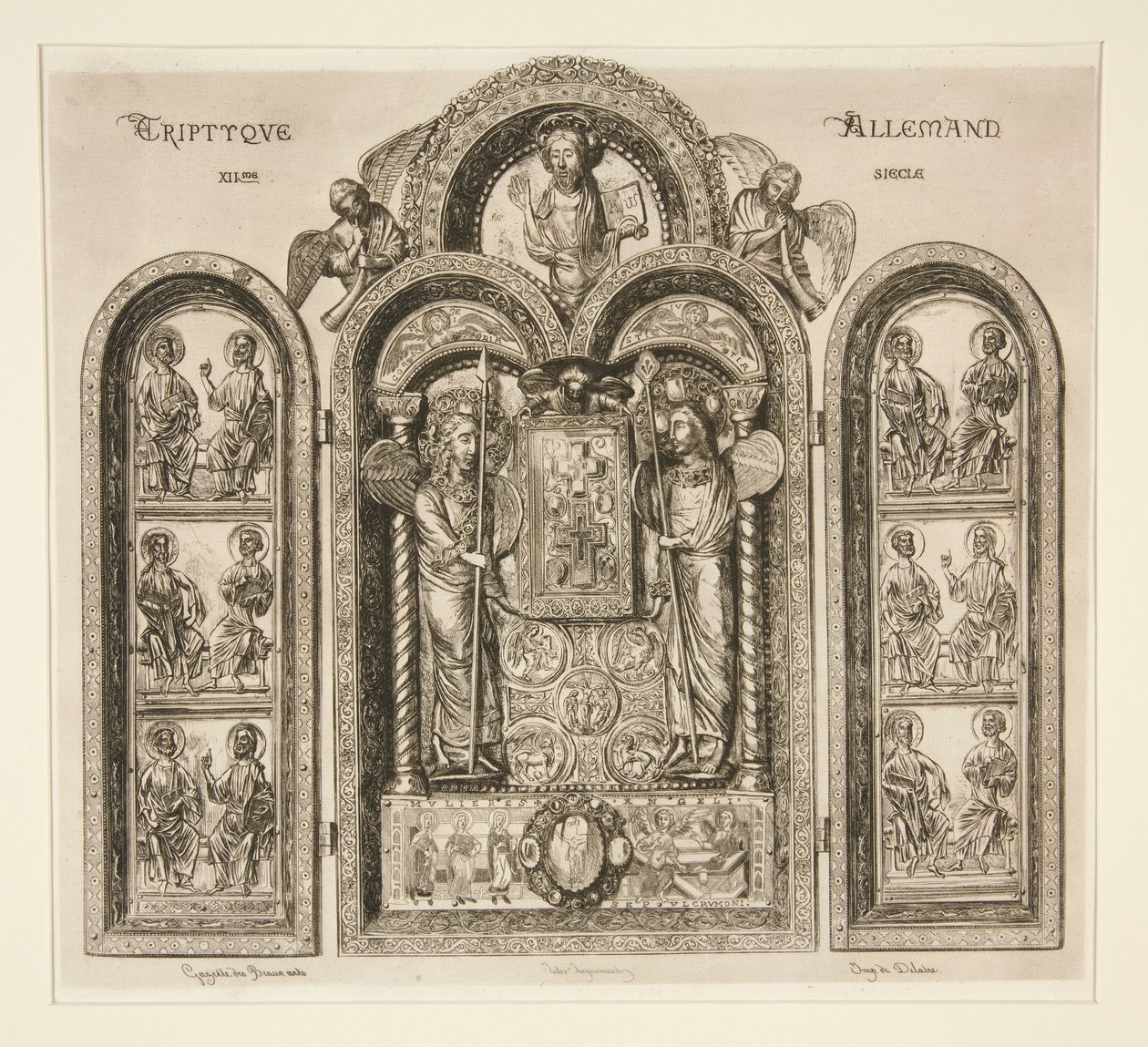 Tysk Triptych / Xllme av Jules Ferdinand Jacquemart