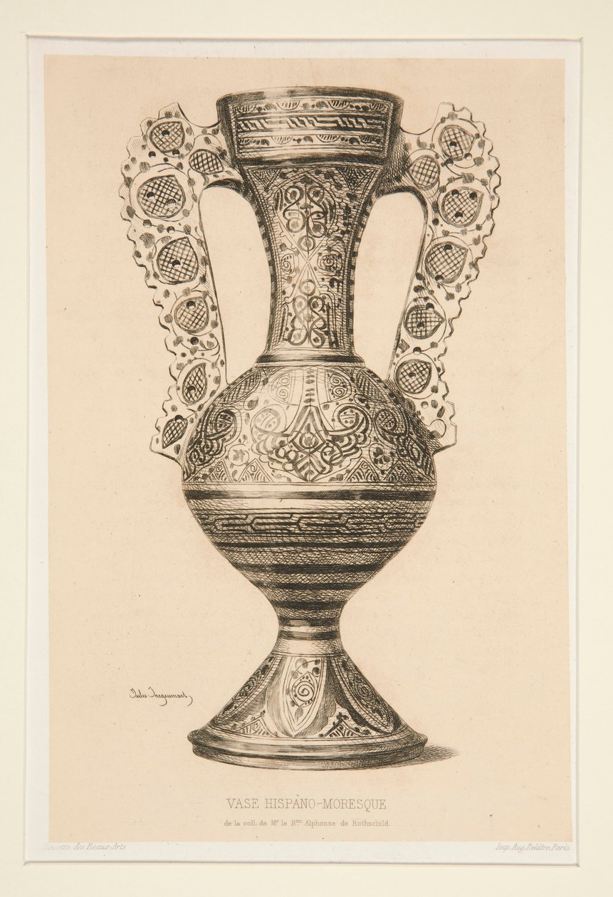Hispano-Moresk vase av Jules Ferdinand Jacquemart