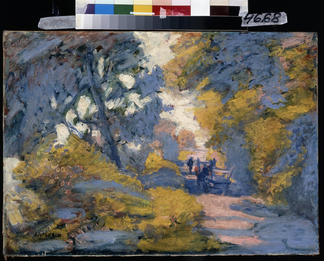 Solrik vei. Maleri av Jules-Leon Flandrin (Jules Leon Flandrin av Jules Flandrin