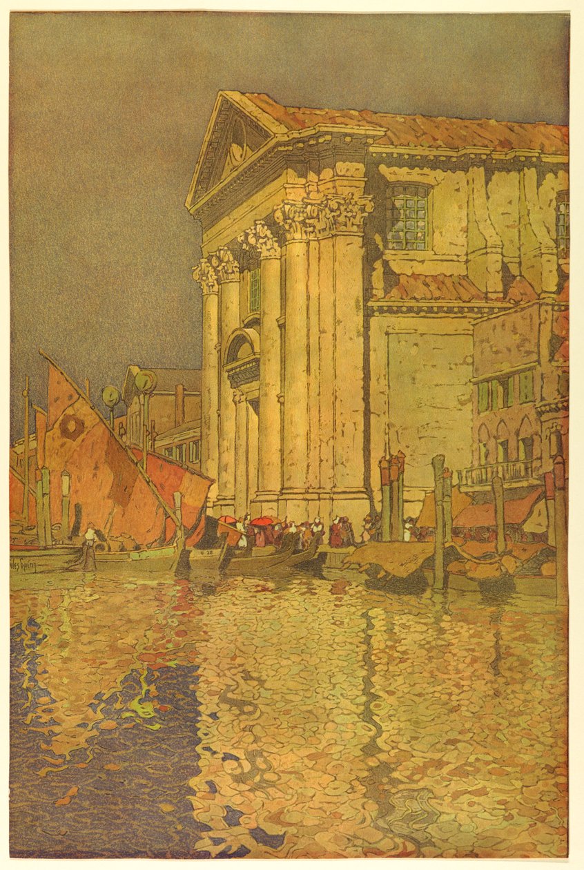 San Salvatore-kirken, Venezia av Jules Guerin
