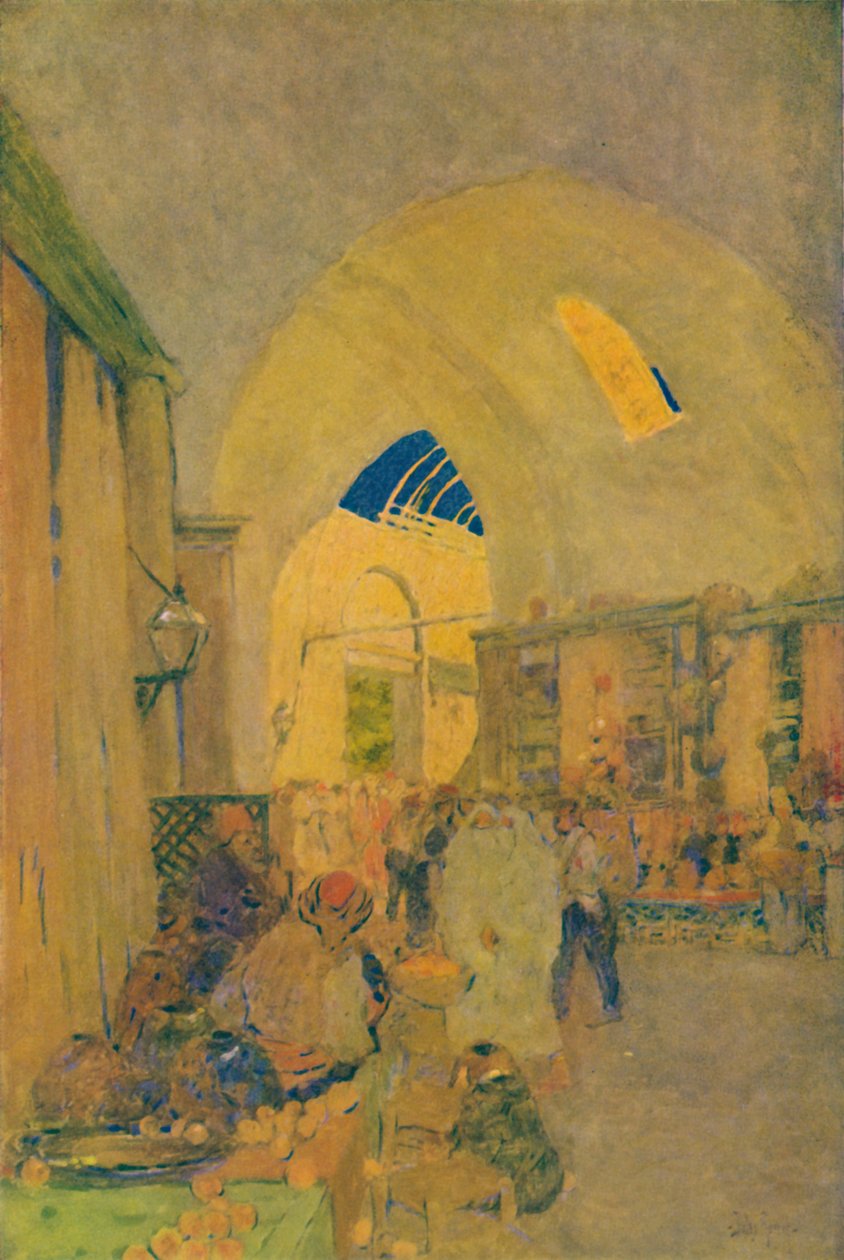 Den store basaren i Konstantinopel, 1913 av Jules Guerin
