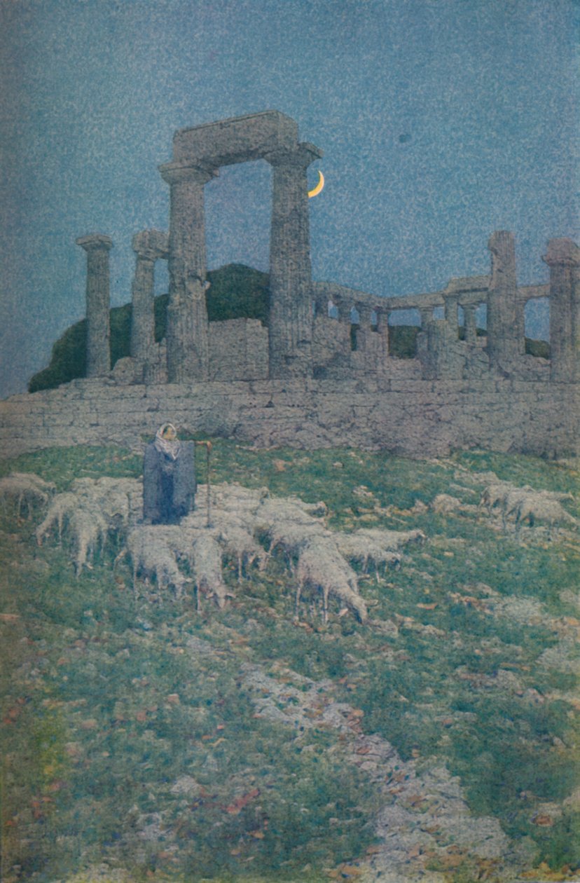 Templet til Poseidon og Athene eller Egina, 1913 av Jules Guerin