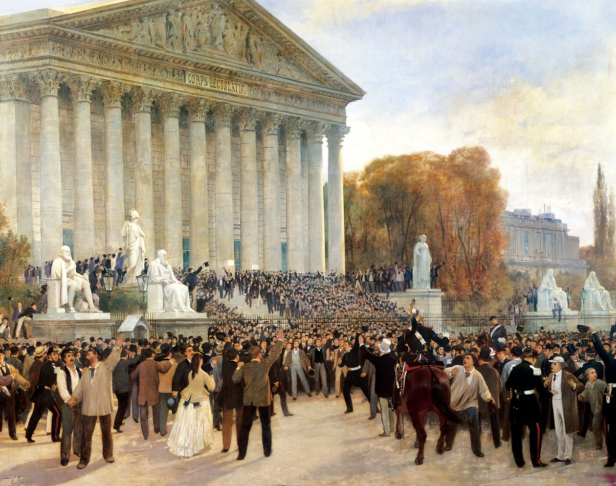 Proklamasjon av den tredje republikk i Paris, 4. september av Jules and Guiaud Jacques Didier