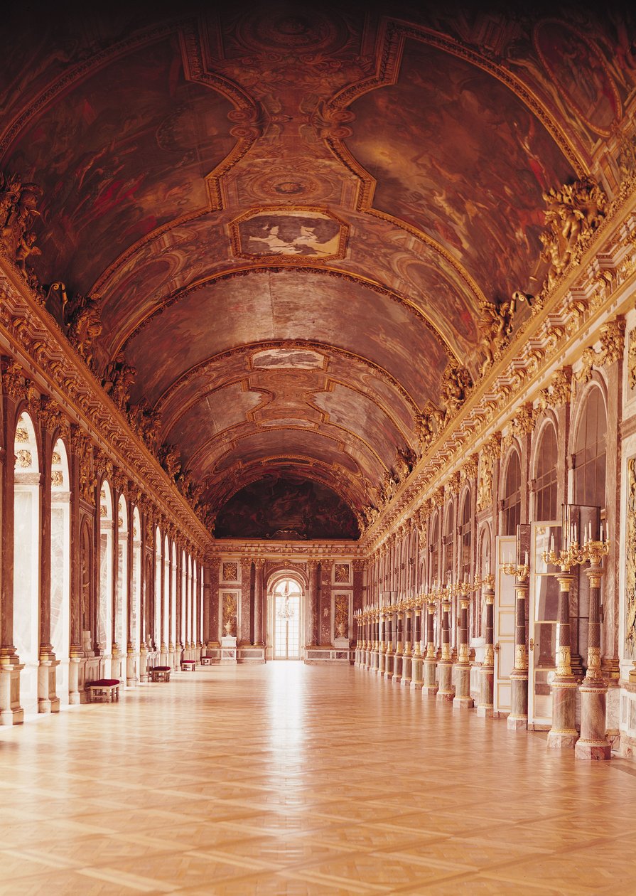 Galerie des Glaces (Speilhallen) 1678-84 av Jules Hardouin Mansart