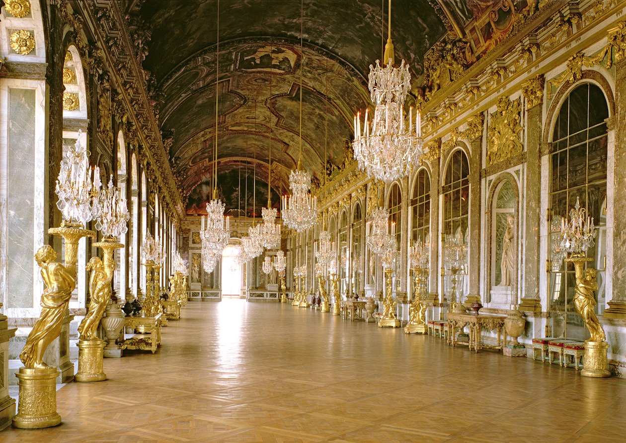 Galerie des Glaces (Speilhallen) 1678 av Jules Hardouin Mansart