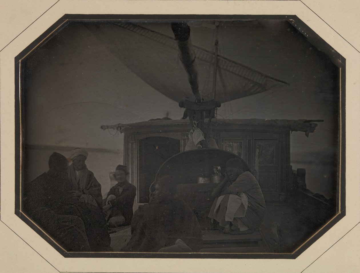 Monsieur Itiers Cange Under Sail on the Nile, 1845-46. av Jules Itier