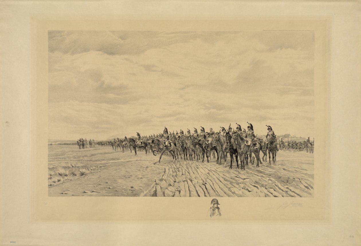 Napoleon Bonaparte i Austerlitz, 1894 av Jules Jacquet