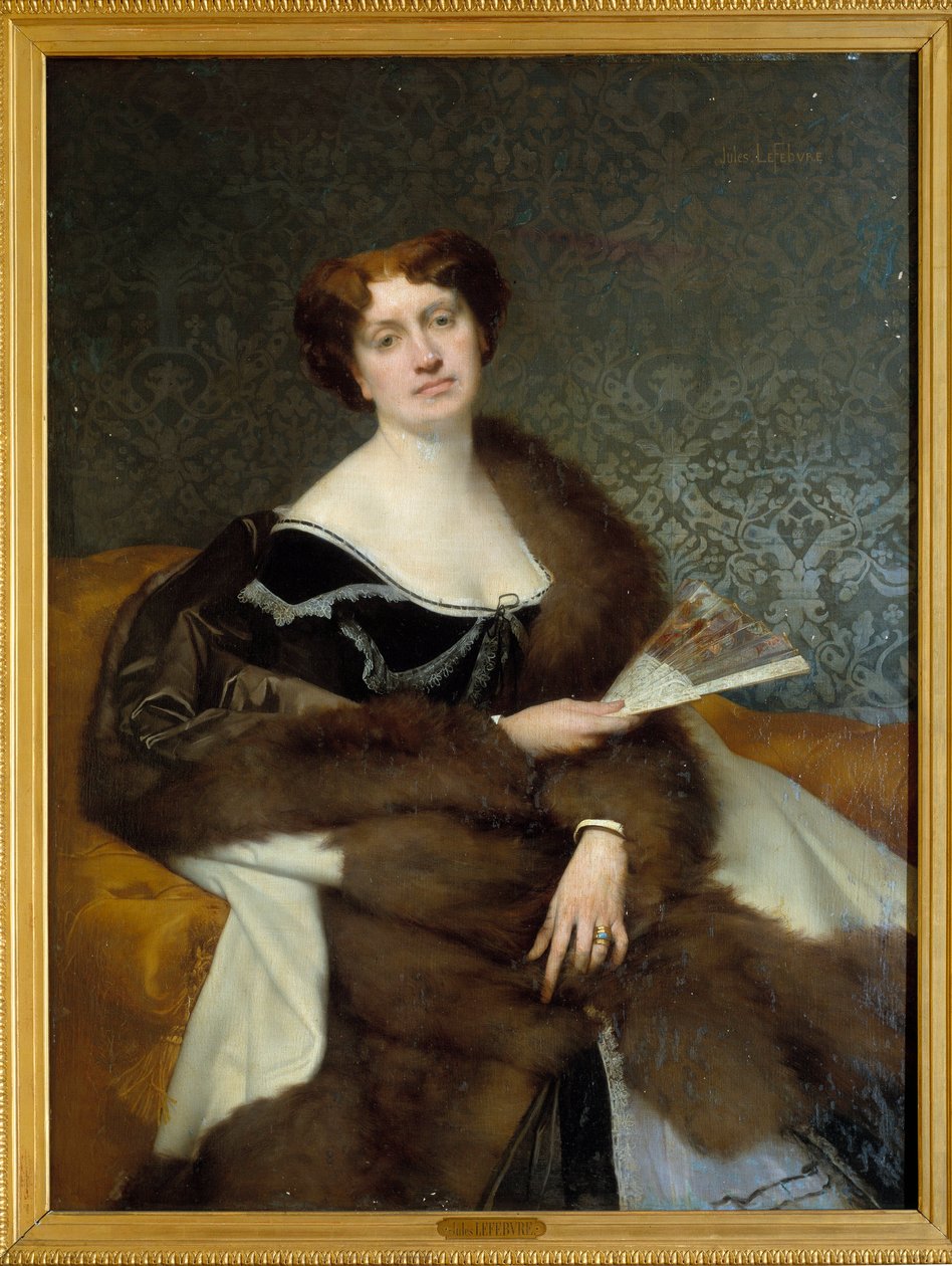 Portrett av Madame Alexandre Dumas Sønn etter Nadia Knorring Maleri av Jules Lefebvre (1836-1911) Villers Cotterets fra 1800-tallet. Alexandre Dumas museum av Jules Joseph Lefebvre