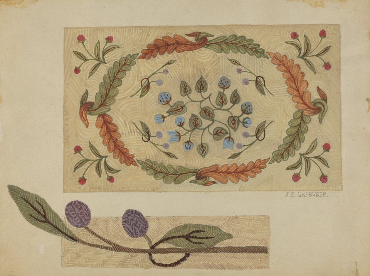 Brodert teppe, 19351942. av Jules Lefevere
